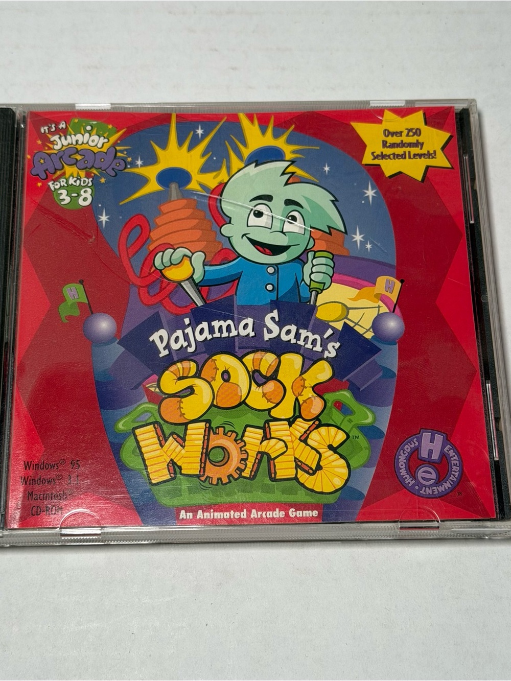 Pajama Sam's Sock Works PC CD-ROM Windows 95 3.1 Macintosh 1997 Vintage